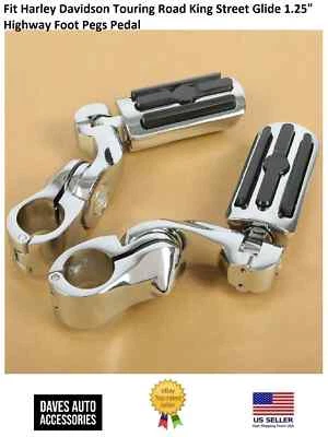 Pedal de clavija de pie de carretera de 1,25" para Harley-Davidson Touring Road - alta calidad Foto 1 de 4