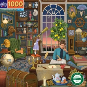 Rompecabezas de 1000 piezas Alchemist’s Library de eeBoo - Imagen 1 de 5