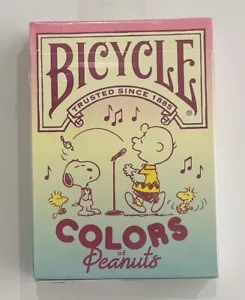 Bicycle Playing Cards COLORS PEANUTS SNOOPY , New Sealed , from Japan - Picture 1 of 6