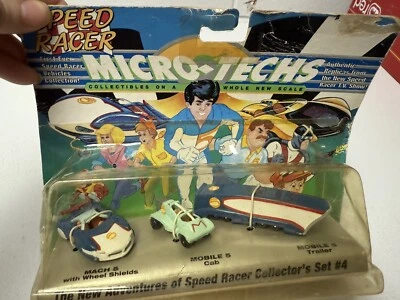 SPEED RACER Micro-Techs Collectors Mach Five Car Set #4 Ace Novelty Company 1994 Foto 1 de 4