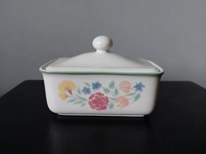 BHS Floral Garden Butter Dish with Lid VGC - Picture 1 of 5