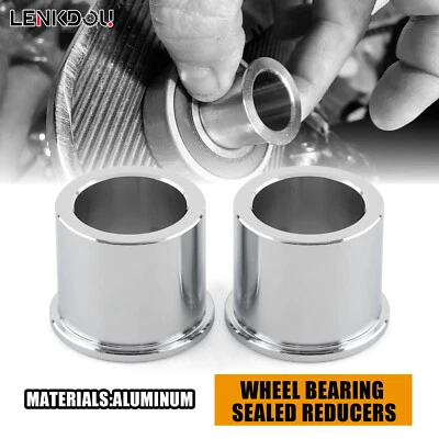 Wheel Bearing Reducers 1" to 3/4" Axle Reducer Spacer For Harley Softail Fatboy - Image 1 of 4