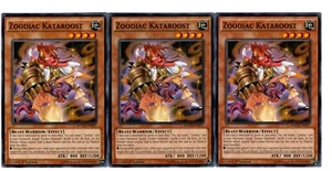 Yugioh - 3X Zoodiac Kataroost - Común - 1a Edición - MACR-EN027 - Casi Como Nuevo - Imagen 1 de 1