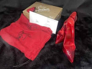 Authentic Psychic Red Louboutin Hot Chick 100mm - In Box Size 40.5. Worn Once!! - Picture 1 of 6