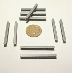 Railway Scenics OO gauge 1:76 - Construction Steel Beams - 10 pc Beena Studio - Picture 1 of 4