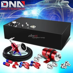 17 GALLON TOP-FEED COATED FUEL OIL TANK+PRESSURE REGULATOR+INLINE FILTER RED - Picture 1 of 12
