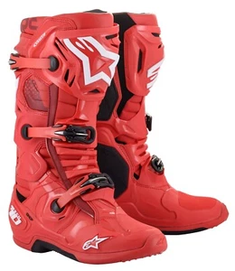 Alpinestars Tech 10 Boots Red Size US 14 - 2010020-30-14 - Picture 1 of 4
