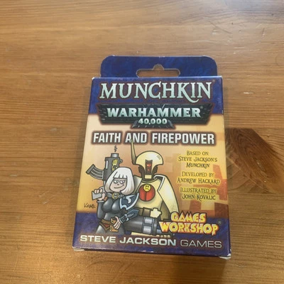 Munchkin Warhammer 40K 40,000 Faith and Firepower Expansion Steve Jackson 4482 - Image 1 of 4