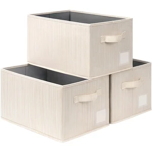 3 Pack Large Storage Bins Storage Baskets For Organizing Baby Basket For Nursery - Picture 1 of 7