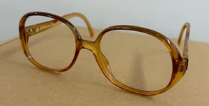 Christian Dior 2076 Oversized Gold Round Oval Oversized Eyeglass Frames - Picture 1 of 8