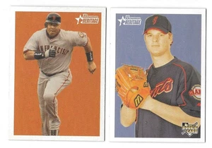 2006 Bowman Heritage w/ SP - SAN FRANCISCO GIANTS Team Set w/ MATT CAIN SP RC - Picture 1 of 1