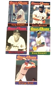 Collect-A-Books Major League Baseball 1990 Stewart Brett Mitchell Gwynn Spahn - Picture 1 of 9