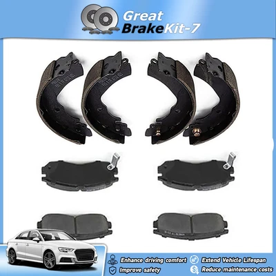 Pastillas de freno y zapatas de batería delanteras + traseras originales de cerámica para Dodge Colt 1993 1994 1,5 L Foto 1 de 4