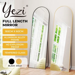Yezi 165X60CM Full Length Mirror Floor Standing Wall Mounted Mirror Home Decor - Picture 1 of 36