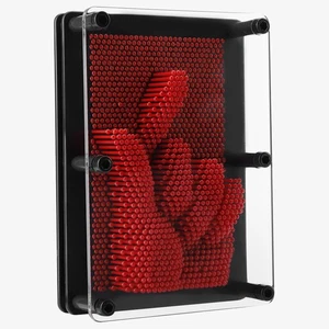 (Red) 3D Hand Clone Toy Made Of Plastic Pin Art Create Amazing Sculptures - Picture 1 of 12