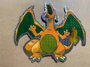 Charizard 7x6 Jumbo Holo Pokemon Sticker - NM - Picture 1 of 1