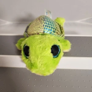 Yoohoo and Friend Plush Stuffed Green Turtle Toy Big Eyes Glitter - Picture 1 of 7