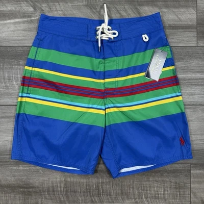 Polo Ralph Lauren Hombre Palm Island 7.25” Bañador Azul Rayas Talla 30 NUEVO Foto 1 de 4
