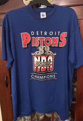 1989 Detroit Pistons NBA World Champions/ T-shirt XL- Never Worn- Salem - Image 1 of 4