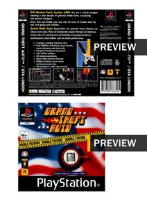 GTA Grand Theft Auto Double Feature - Custom PlayStation PS1 Hüllen Inlays - Bild 1 von 4