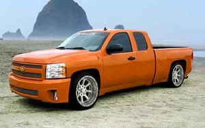 Fits 07-13 Chevrolet Silverado Ext Cab Street Scene 6pc Side Skirts 950-70186 - Picture 1 of 6