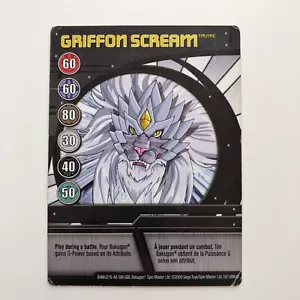 BAKUGAN Battle Brawler " GRIFFON SCREAM " 2009 Fähigkeitskarte BAMcD16 16/18McD - Bild 1 von 8