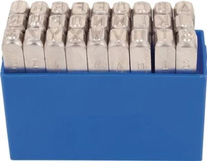 KUKKO 331-015 Set Of Impact Letters Metal Stamps 15 Mm - Picture 1 of 3