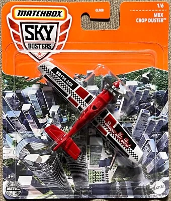 Matchbox 2022 Sky Busters #1/6 MBX Crop Duster #HFX60 1:64 Scale Diecast - Image 1 of 2