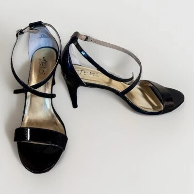 THALIA SODI Womens Black Patent Leather Darria2 Single Band Dress Heels Sz 8.5M - Image 1 of 4