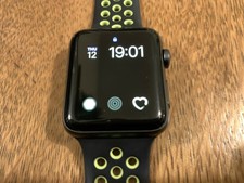 Apple Watch Nike+ 42mm Space Grey Aluminium Case with Black/Volt Sport Band -...