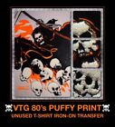 80s Grim Reaper Heavy Metal Punk Rock Skateboard Biker skull vtg t-shirt iron-on