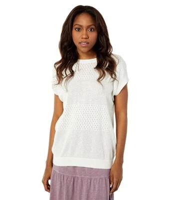 Suéter Mod-o-doc Pointelle con cordones espalda superior marfil talla M Foto 1 de 4