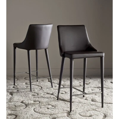 Juego de 2 taburetes de mostrador SAFAVIEH | Marrón | Foto 1 de 4