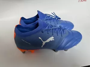 Puma AVANT PRO Rugby Men's Cleats Metal Blue/Orange 106714-03 Size 10 - Picture 1 of 9