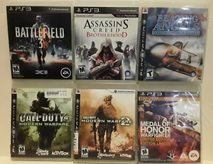 6 PS3 Videospiele Konvolut Assassin's Creed Battlefield 3 Call of Duty 2 4 Warfight - Bild 1 von 10