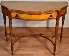 1920 Flint's Fine Furniture Regency style Tiger Maple Console table / Hall table