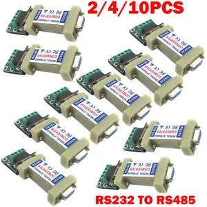 2/4/10 Pack 4 Pin RS232 to RS485 Communication Data Converter Adapters US - Picture 1 of 18
