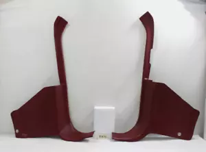 1987-1993 FORD MUSTANG KICK PANEL DASH DOOR TRIM RED RIGHT/LEFT CONVERTIBLE RED - Picture 1 of 13