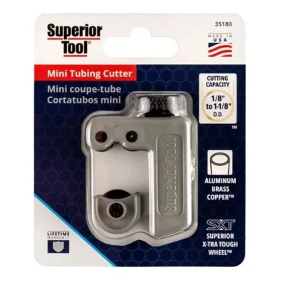 Mini cortador de tubos Superior Tool 1/8-1-1/8" OD 35180 alumínio, cobre, latão - Imagem 1 de 4