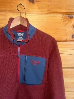 Chaqueta Pullover Mountain Hardwear Para Hombre 1/2 Cremallera Polar Talla M Foto 1 de 4