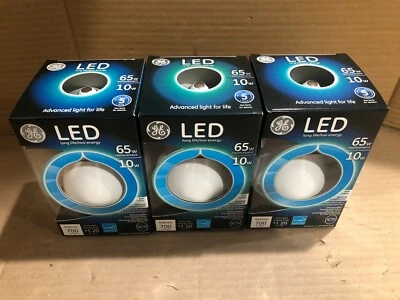 (3 PK) GE LED 65W BR30 Bulb Soft White Indoor Floodlight Dimmable Light Bulb NEW - Image 1 of 4