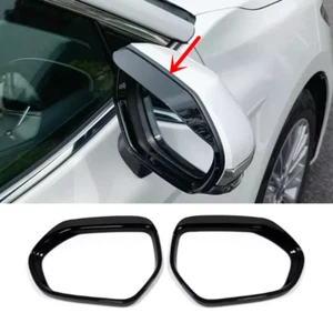 For Toyota Corolla 2019-2025 Bright black Mirror Rain Eyebrow Trim 2pcs - Picture 1 of 9