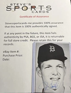 Foto promocional firmada por Jim Northrup Tigers en blanco y negro con cargador superior y certificado de autenticidad - Imagen 1 de 4