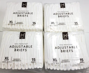 60 ct. XL Member's Mark Total Protection Adult Underwear Adjustable Briefs - Picture 1 of 3