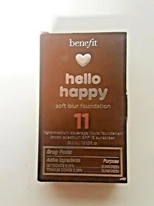 Benefit Cosmetics # 11 Hello Happy Soft Blur Foundation 1oz - Picture 1 of 3
