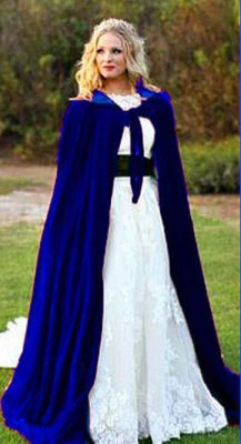 Capa Terciopelo Capucha Capa Medieval Renacimiento Disfraz LARP Halloween Vestido Elegante Foto 1 de 4