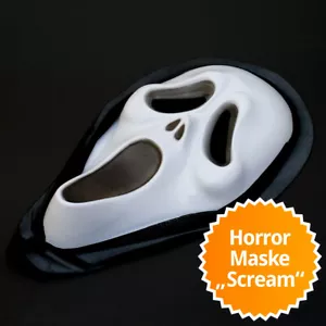 Scream Maske Totenkopfmaske Horror Halloween Totenkopf Scary Movie Verkleidung - Bild 1 von 2