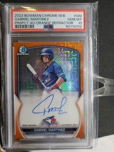 2023 Gabriel Martinez Orange Mojo Refractor Auto #03/25 Rookie Blue Jays PSA 10 - Bild 1 von 3