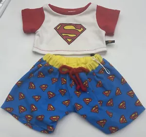Build A Bear Superman Schlafanzug Oberteil und Unterteil - Bild 1 von 10