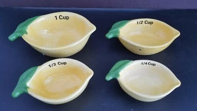 NUEVO Tazas medidoras de cerámica limón  Foto 1 de 4